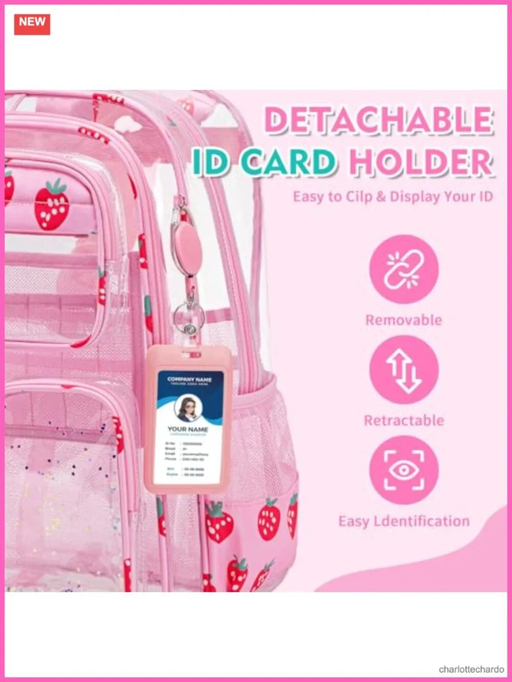 N/A clear backpack